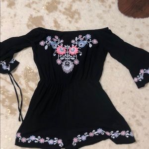 Off the shoulder romper